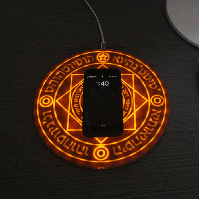 Magic Array Wireless Charger Glowing Comic Book Style Charging Pad