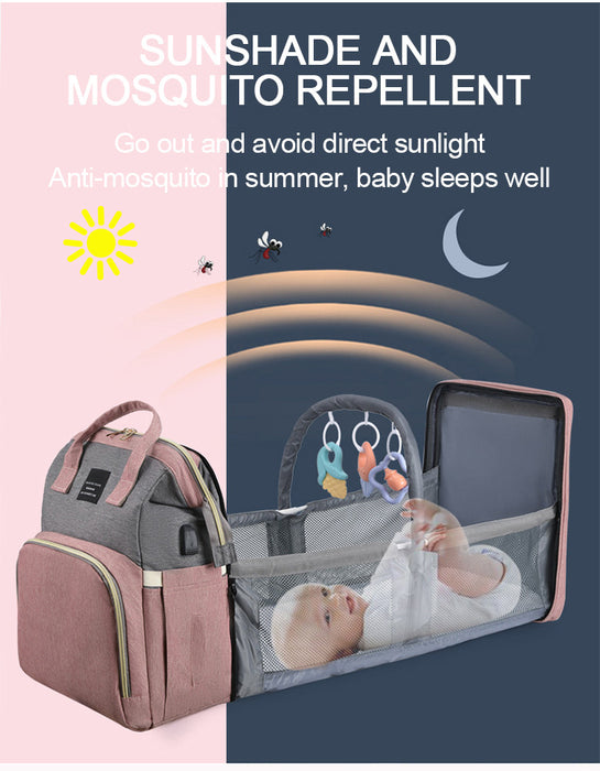 Foldable Baby Bed Diaper Bag
