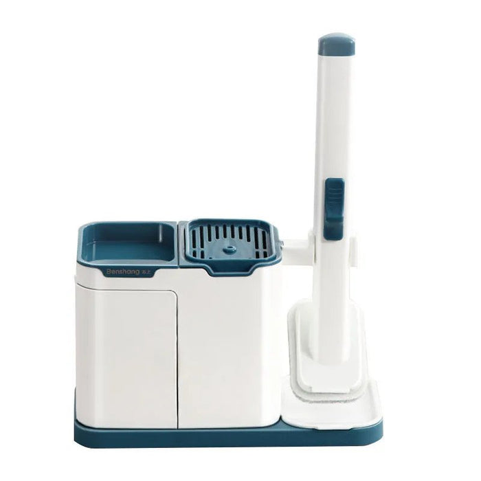Disposable Brush Pot, Long Handle Kitchen Cleaner Brush with Holder