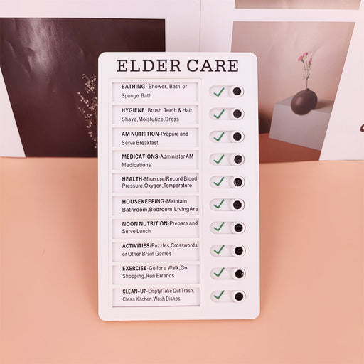 A comprehensive checklist tailored to elder care needs and tasks.