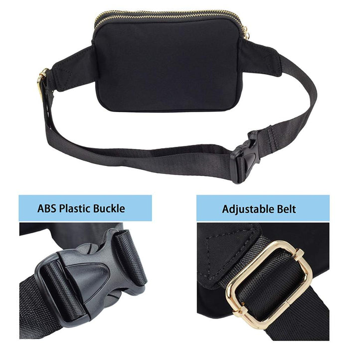 Durable Fanny Packs for Men and Women, Fashion Waist Bag, Teen Boys and Girls, Sporty Adjustable Belts and Strap, for Outdoors, Workout, Travelling, Casual, Running, Hiking Cycling, Perfect Gift