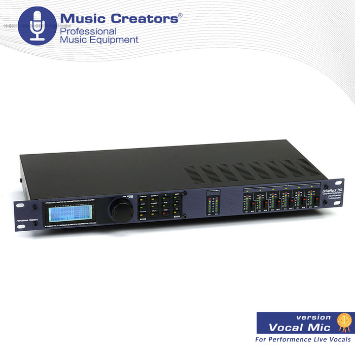 dbx260 3 In 6 Out Digital Audio Processor Loudspeaker Management Professional Stage Advanced Crossover Effect Processor